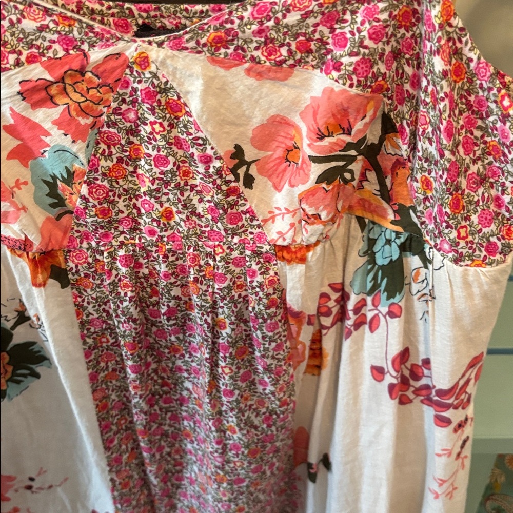 Fire Los Angeles Pink and White Floral' Sundress Sz Med - Picture 10 of 10